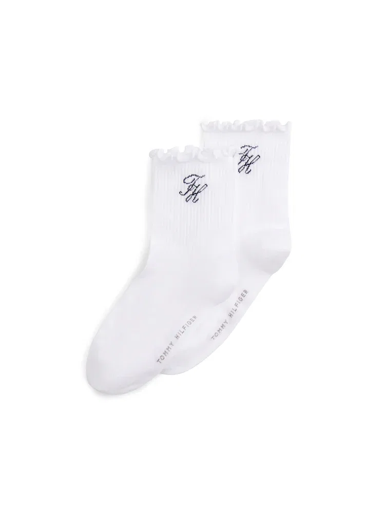 Носки короткие Monogram TOMMY HILFIGER, White