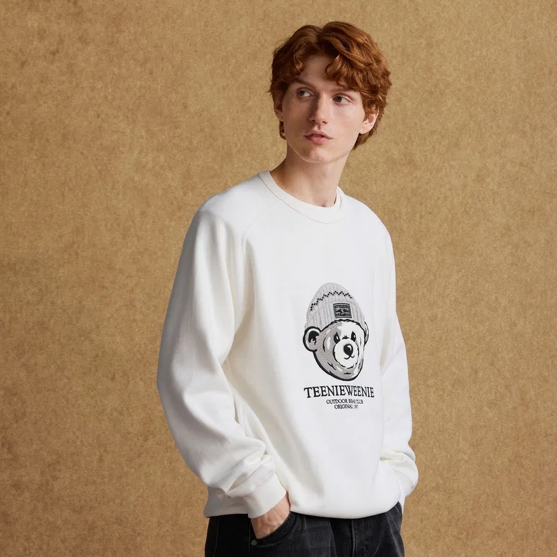 Детская толстовка с длинным рукавом FW24 Unisex Teenie Weenie Men, Ivory White — фото 4
