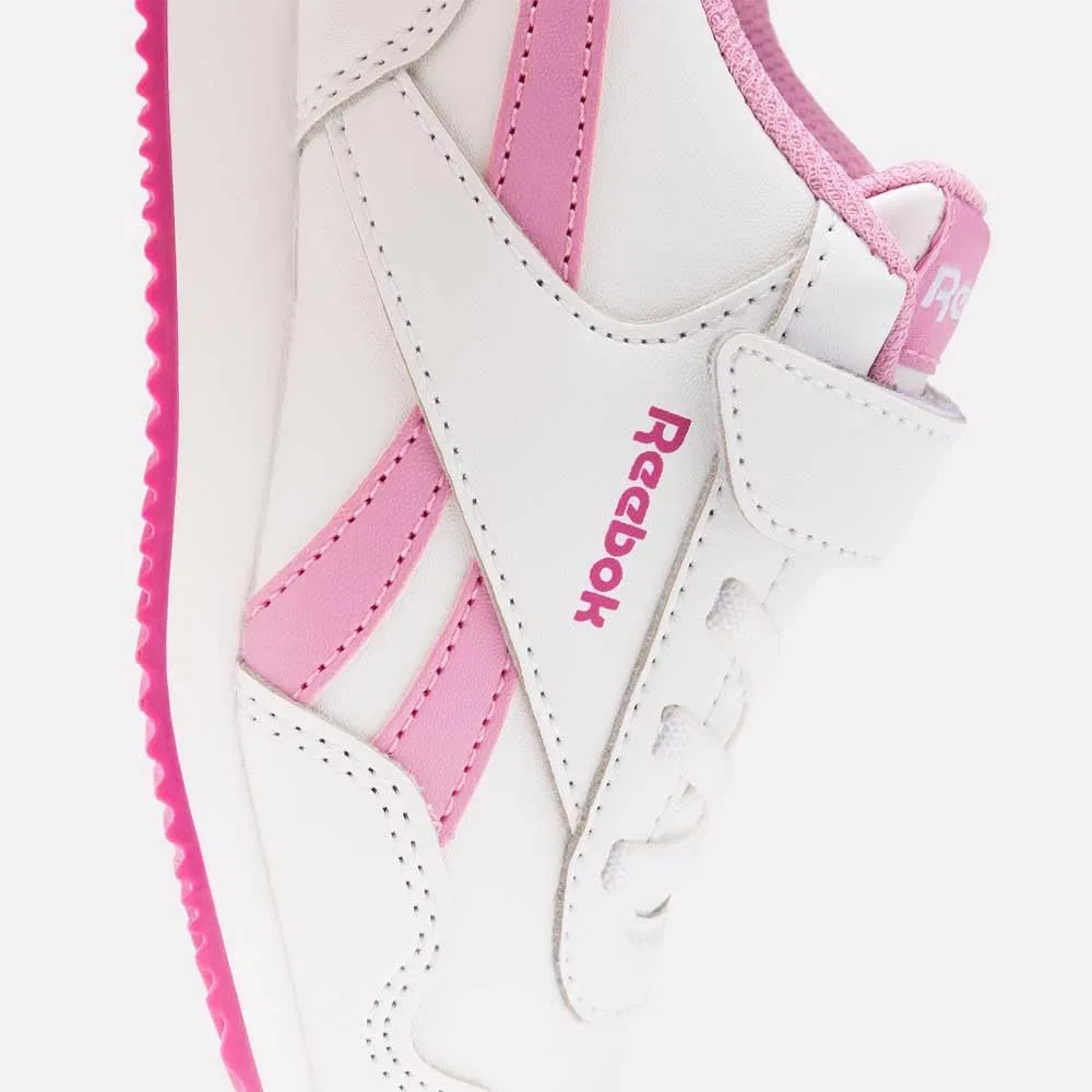 Детские кроссовки для девочек с закрытым носком Reebok Royal CL Jog 3.0 1v Reebok, White Jaspnk Seprpi — фото 2