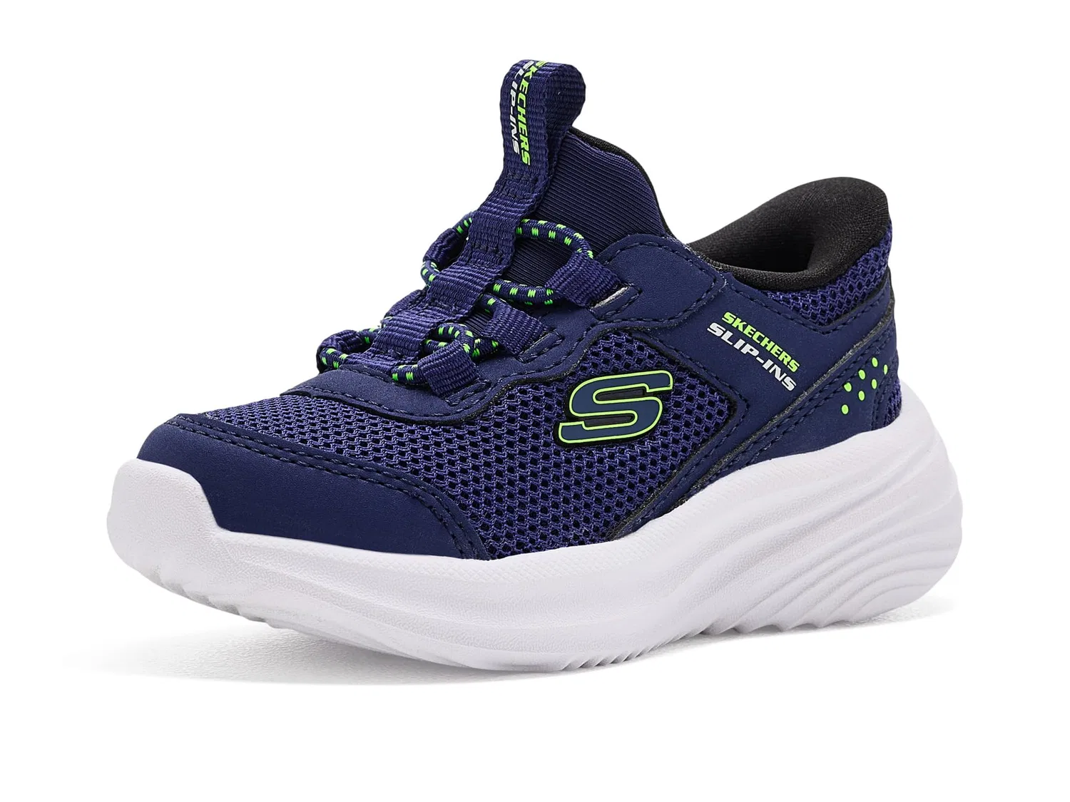 Кроссовки Hands-Free Slip-Ins-Bounder Pro 404208N (для малышей) Skechers Kids, Navy — фото 2