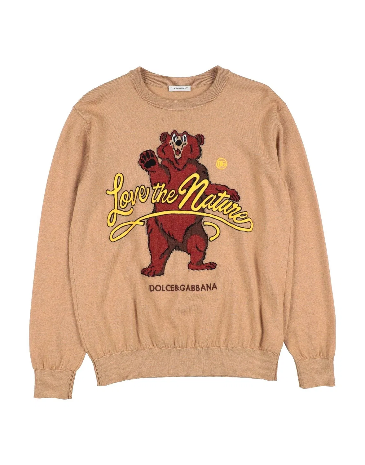 Мужской свитер с длинным рукавом Dolce&Gabbana, бежевый