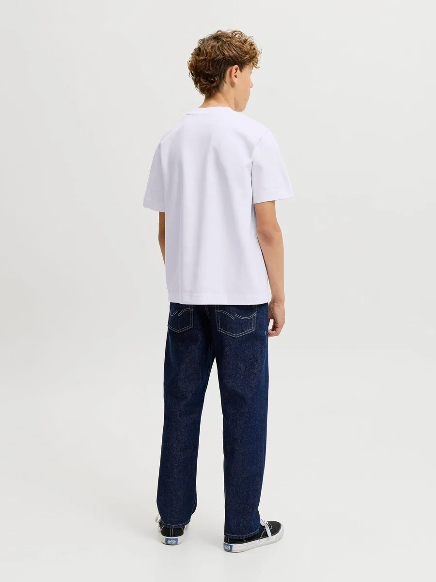 Детская рубашка белого цвета Jack & Jones Junior — фото 3