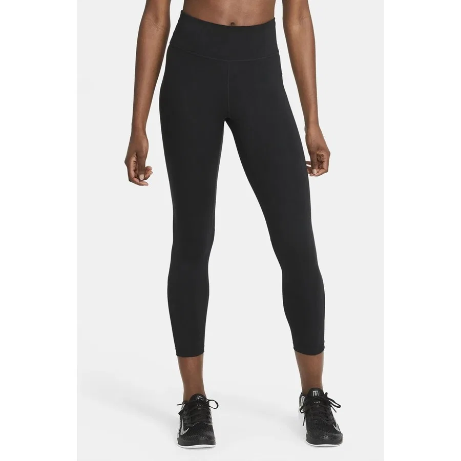 Леггинсы с высокой талией Nike One Dri-FIT Mid Rise 7/8, Черный