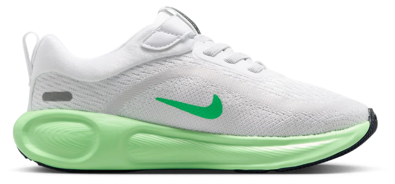 Кроссовки для мальчиков Stellar Ride Nike, цвет White/Photon Dust/Illusion Green