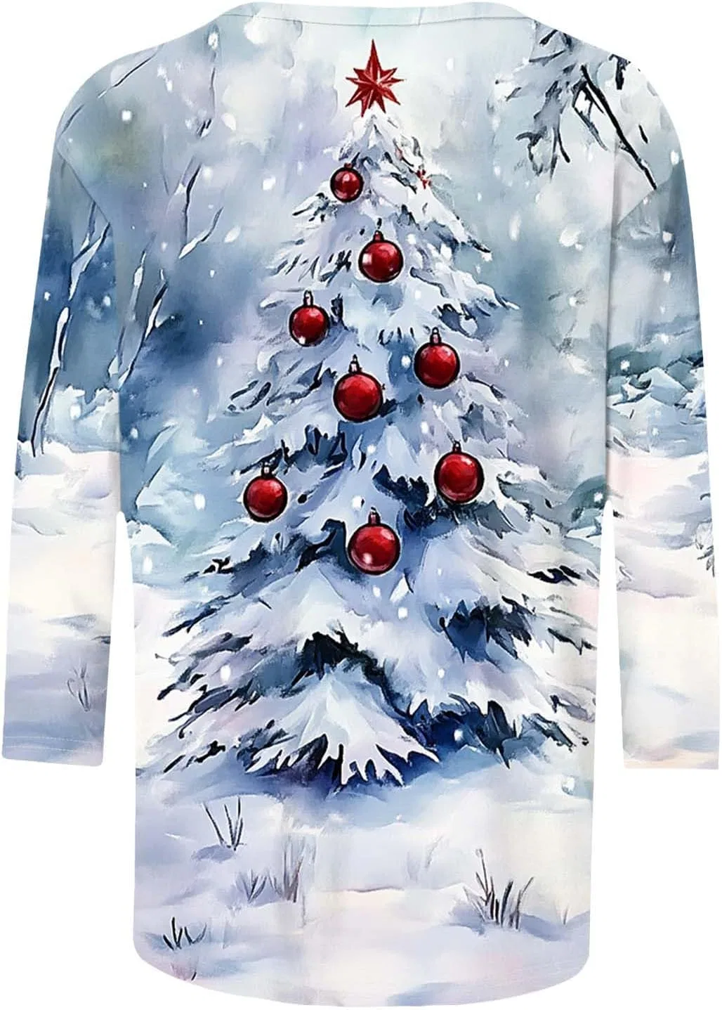 Женская футболка с рождественским принтом, Christmas Tree, Multicolor — фото 3