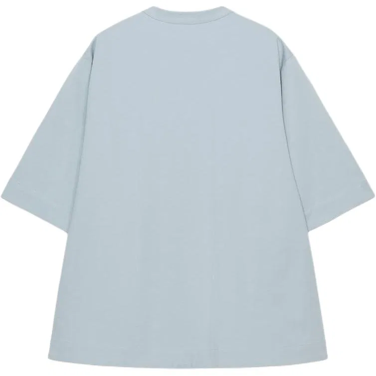 Женская рубашка с круглым вырезом Blue Gray ZARA — фото 3