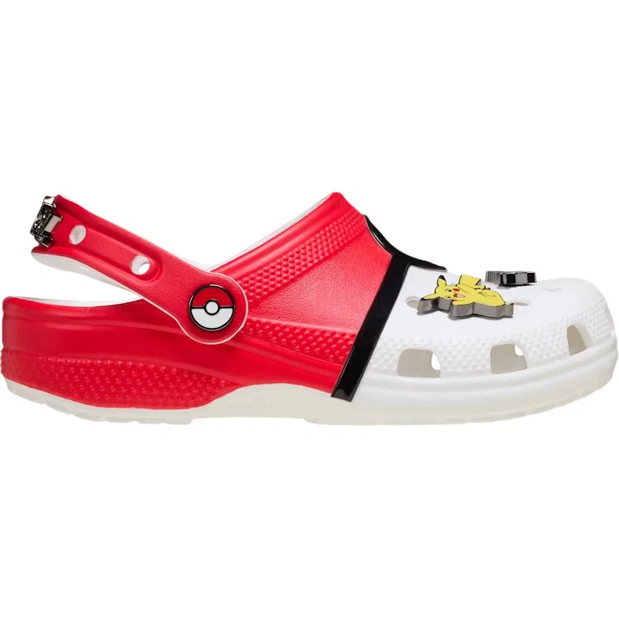 Детские клоги с закрытым носком Crocs, Red White — фото 3