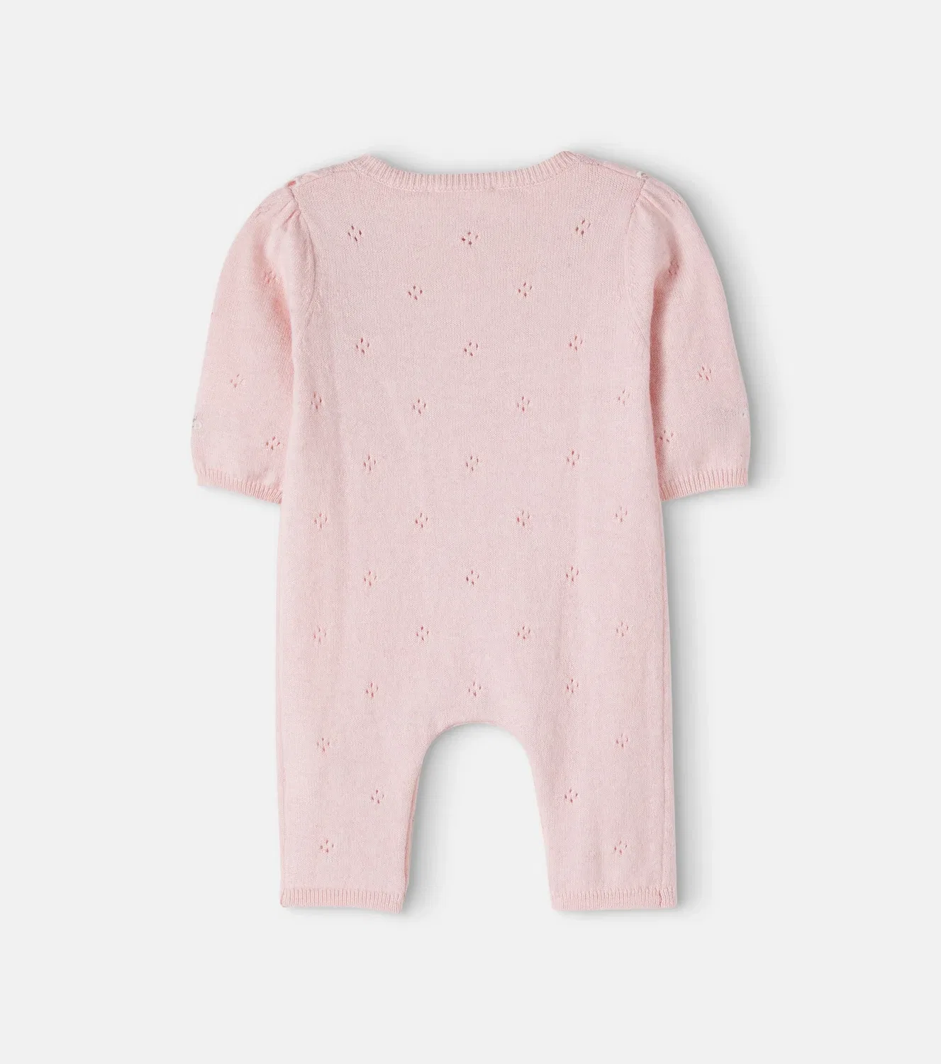 Комбинезон хлопковый с кашемиром Baby pointelle Tartine Et Chocolat, розовый — фото 3