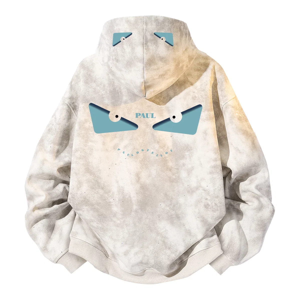 Детский свитшот унисекс с принтом White Gray Blue Logo Paul Costelloe