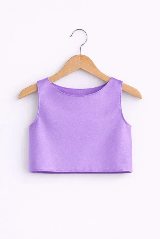 Детское боди-топ для девочек с сатином Basics Suneh, Lilac