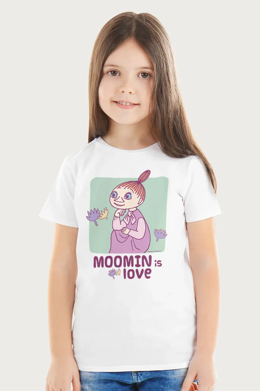 Детская футболка с принтом Mymble is love Moomin, White