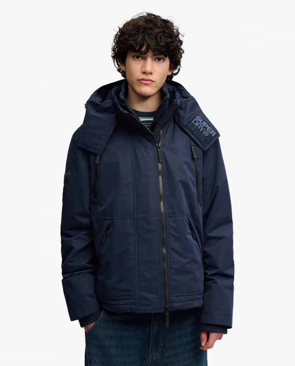 Мужская куртка с капюшоном, Cortavientos MF Arctic, Superdry, темно-синий — фото 3