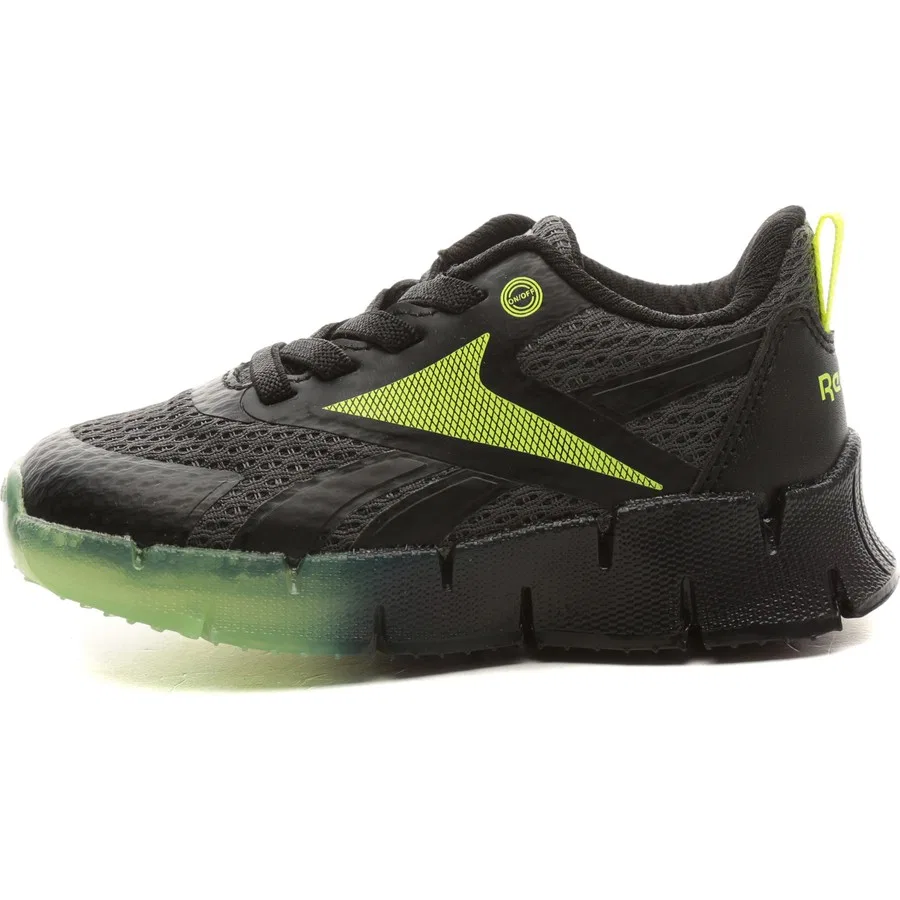 Детские кроссовки с эластичными шнурками Reebok 4W Zig N' Glow Elastic Lace, Черный