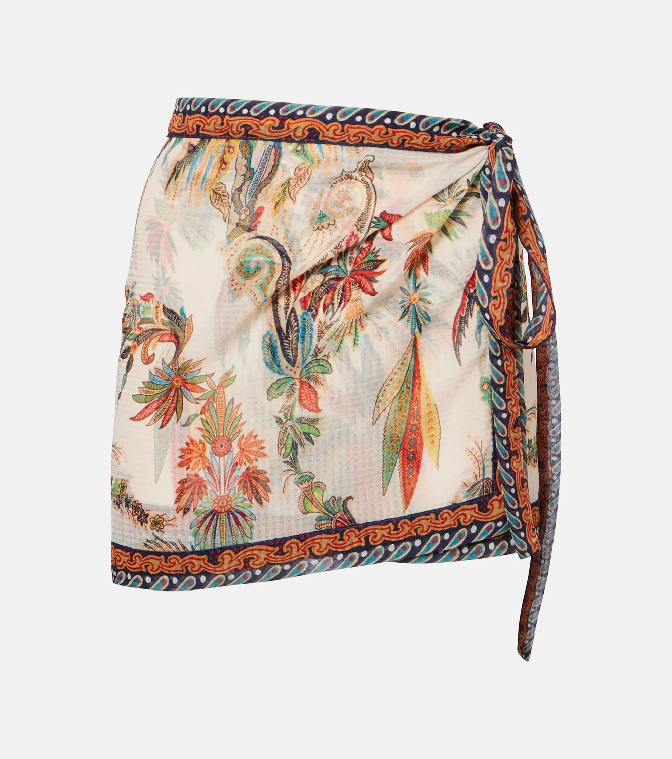 Юбка с узором пейсли ETRO, белый