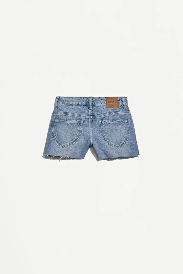 Детские шорты для девочек джинсовые Tasseled Denim Shorts Lefties, Light Blue — фото 2