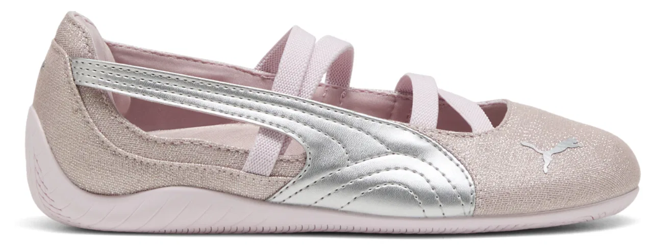 Детские балетки для девочек с ремешками PUMA Speedcat Ballet Let It Shine, Misty Pink/Powder Pink