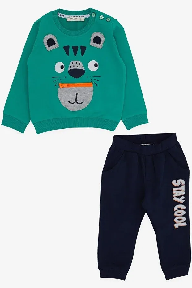 Детский спортивный комплект для мальчиков с принтом Koala Embroidery Breeze, Green