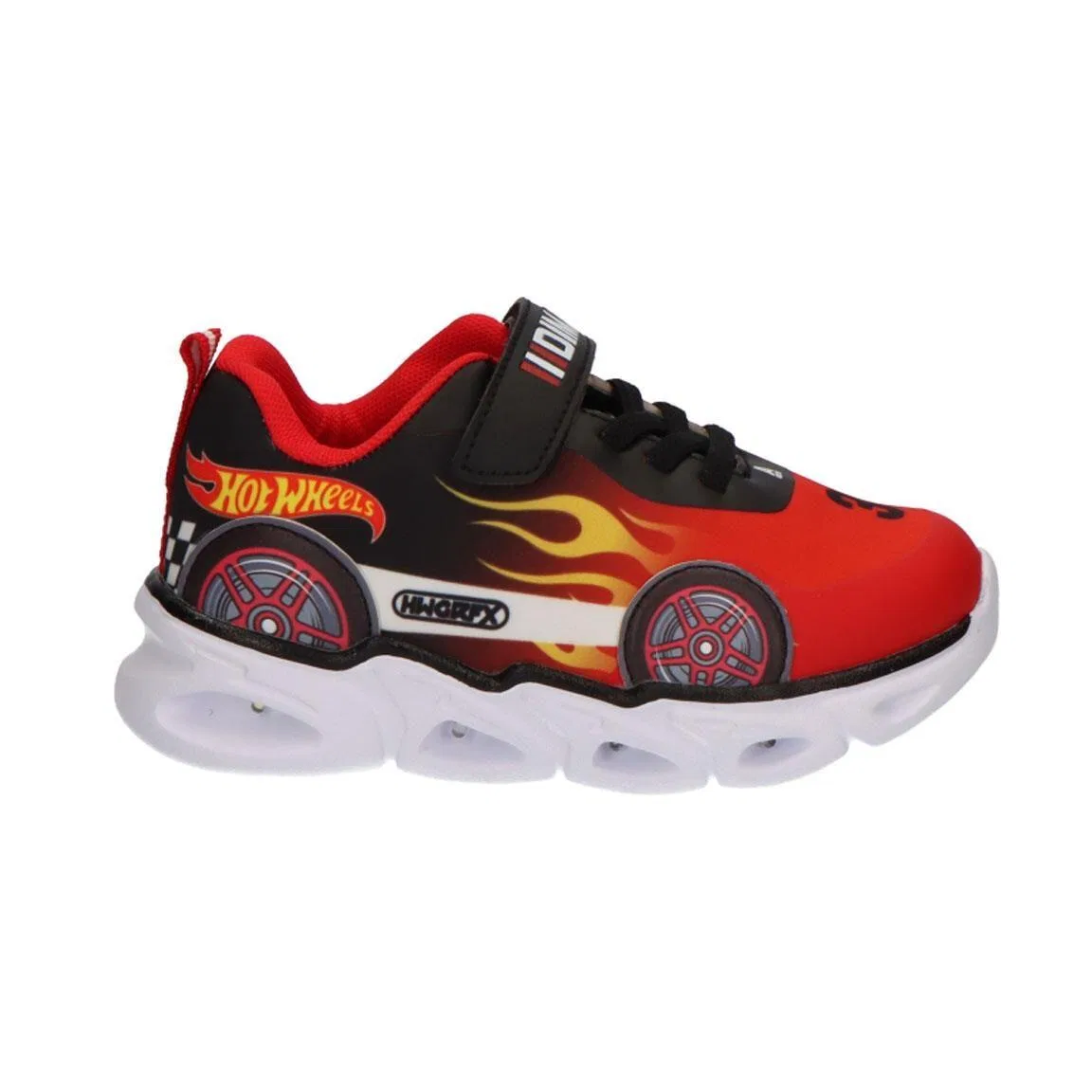 Детские спортивные кроссовки с подсветкой Hot Wheels Cerda, Rot