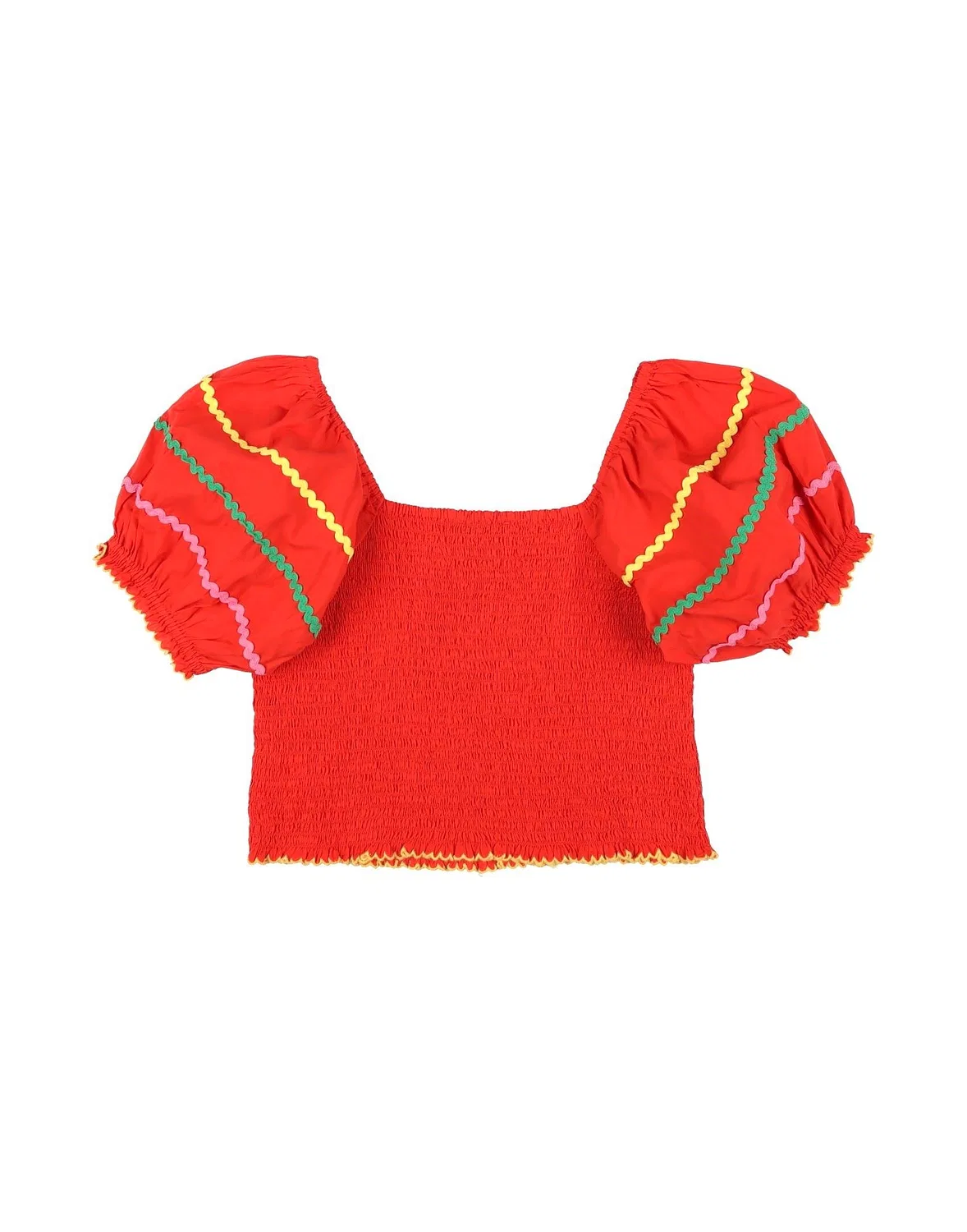 Детская блузка для девочек с вышивкой Stella Mccartney Kids, красный