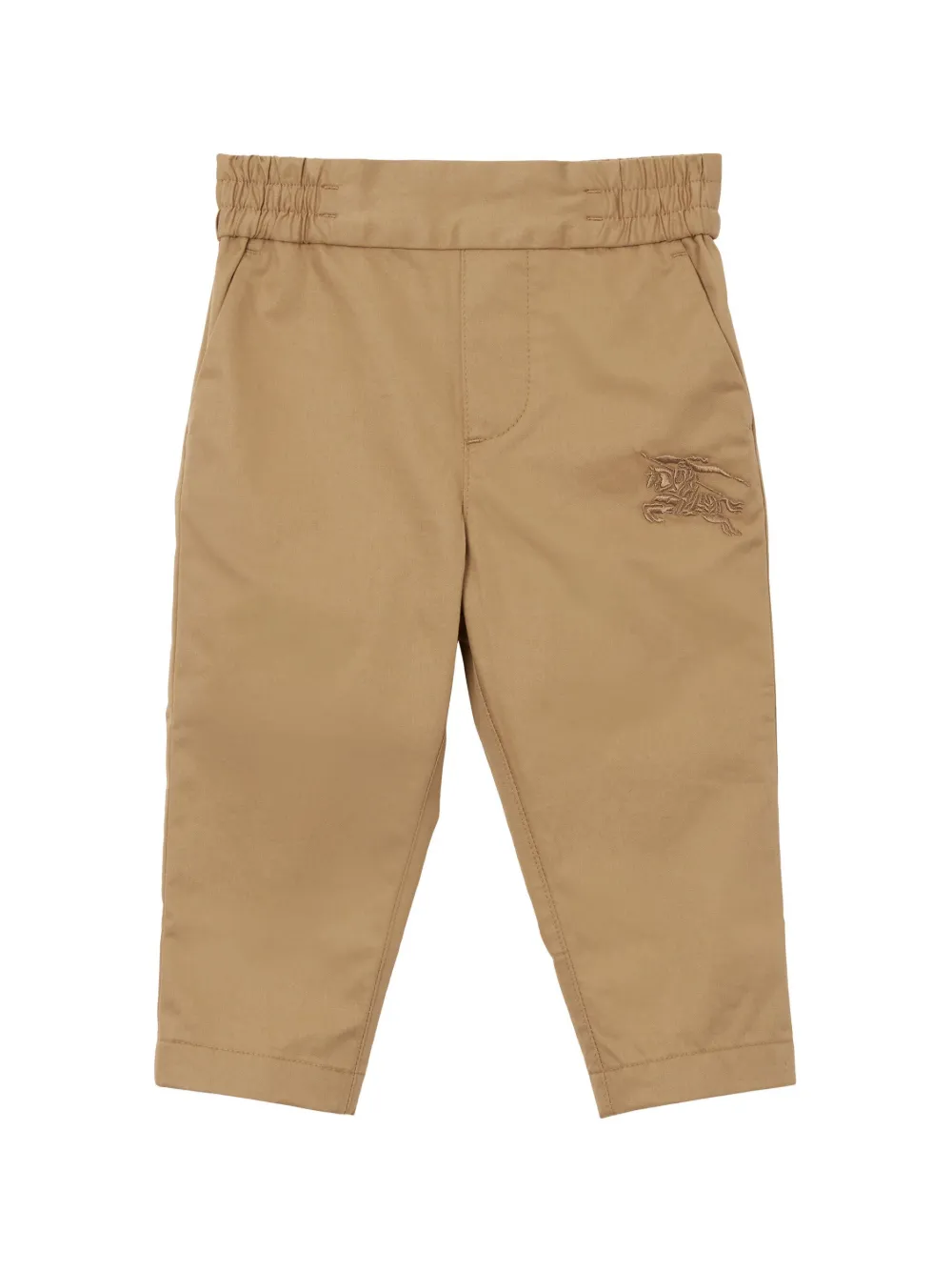 

Брюки чинос с вышивкой BURBERRY KIDS, нейтральный