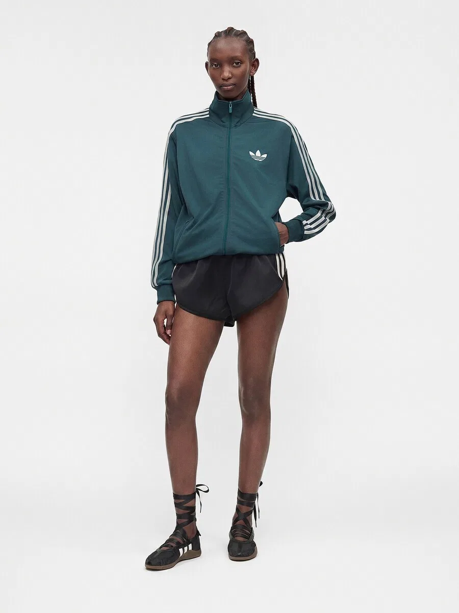Худи на молнии ADIDAS ORIGINALS 'FB' темно-зеленого цвета — фото 3