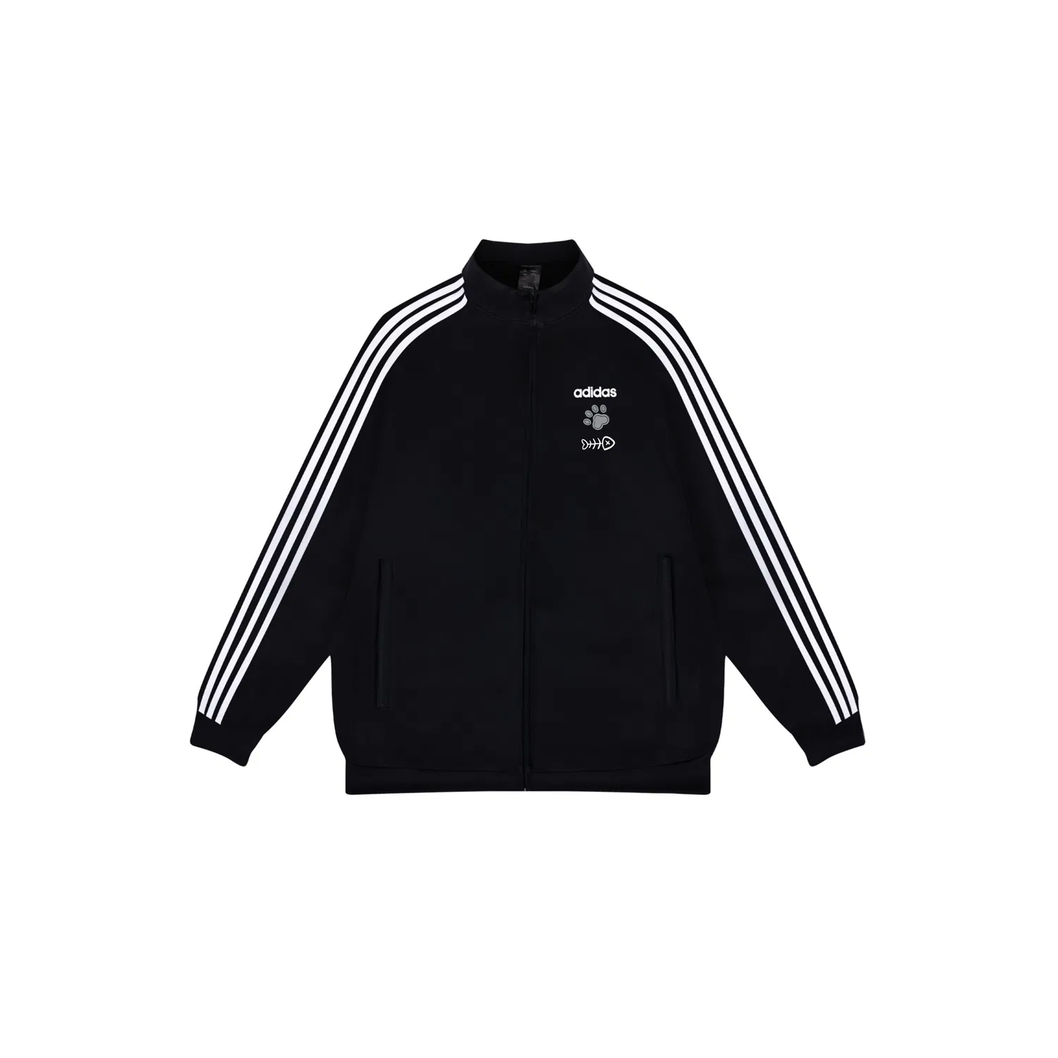 Женская куртка с принтом Cat Paw Fishbone Adidas, Cat Paw Fishbone