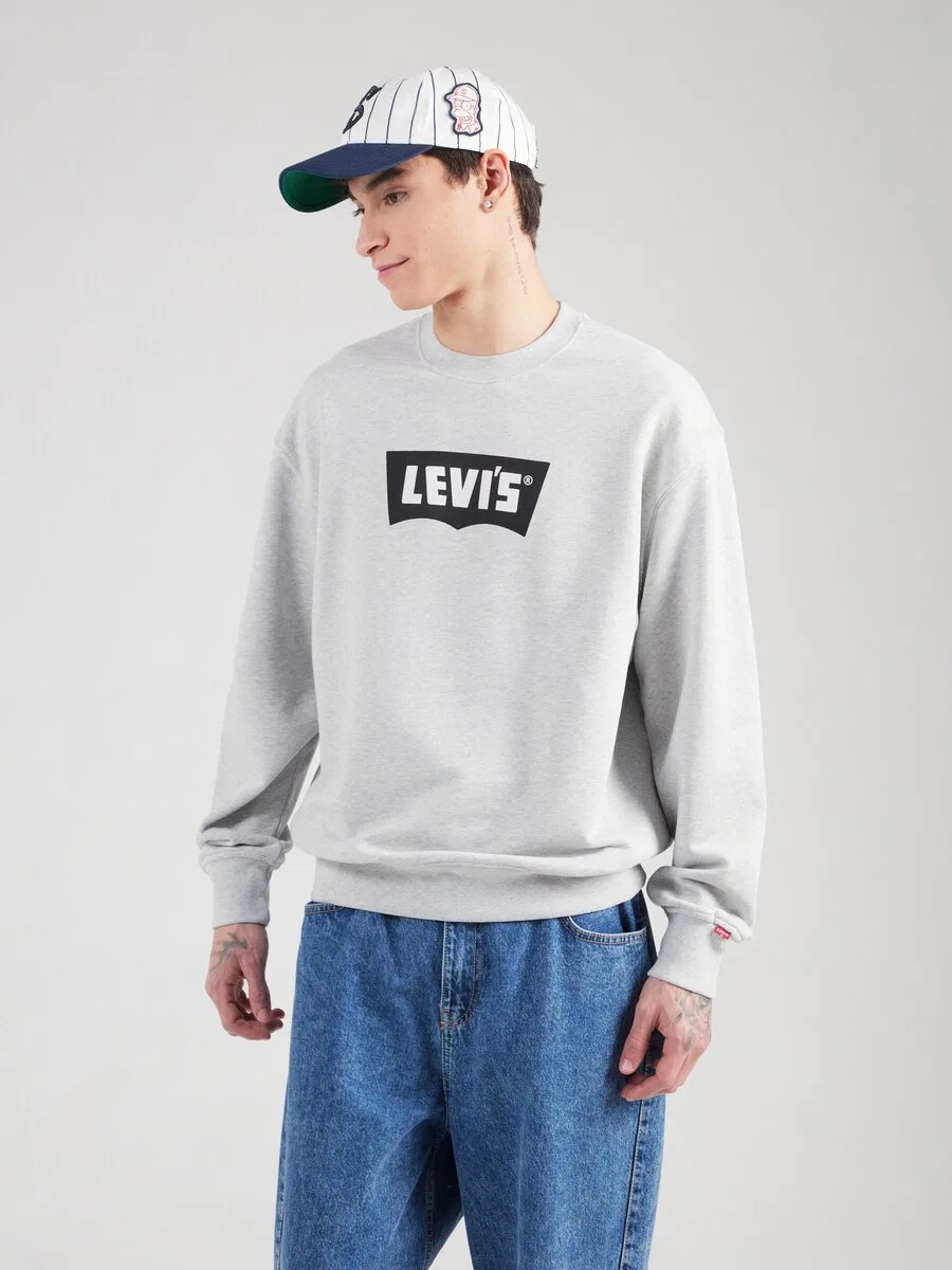 Толстовка LEVI'S светло-серого цвета — фото 3