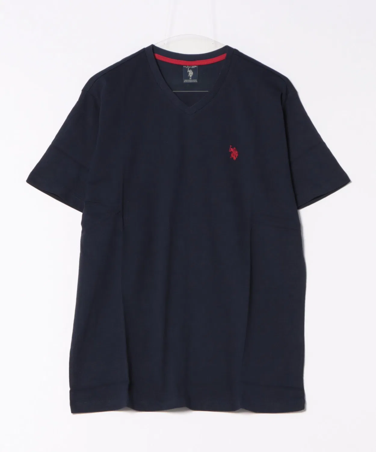 Футболка с V-образным вырезом из хлопка U.S. POLO ASSN., Nvy