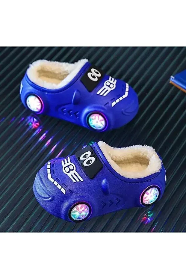 Детские тапочки для новорожденных с принтом Car patterned baby sleeve - shining model Yasee, Blue