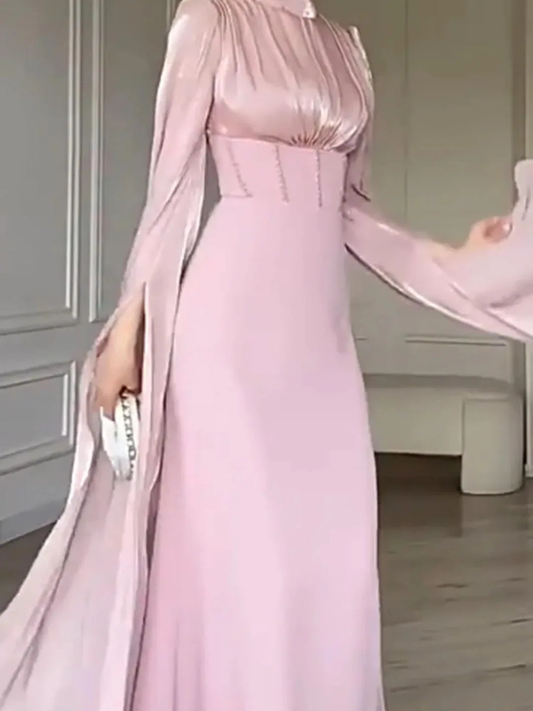 Женское вечернее платье с завышенной талией Bandage, Pink — фото 3
