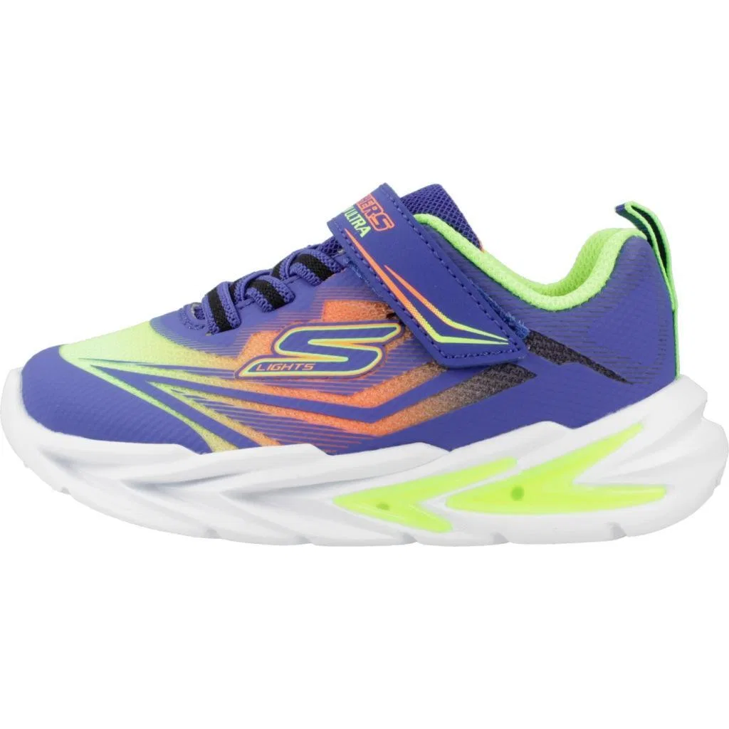 Детские кроссовки Skechers S Lights-flex-glow, Blau Bunt — фото 2