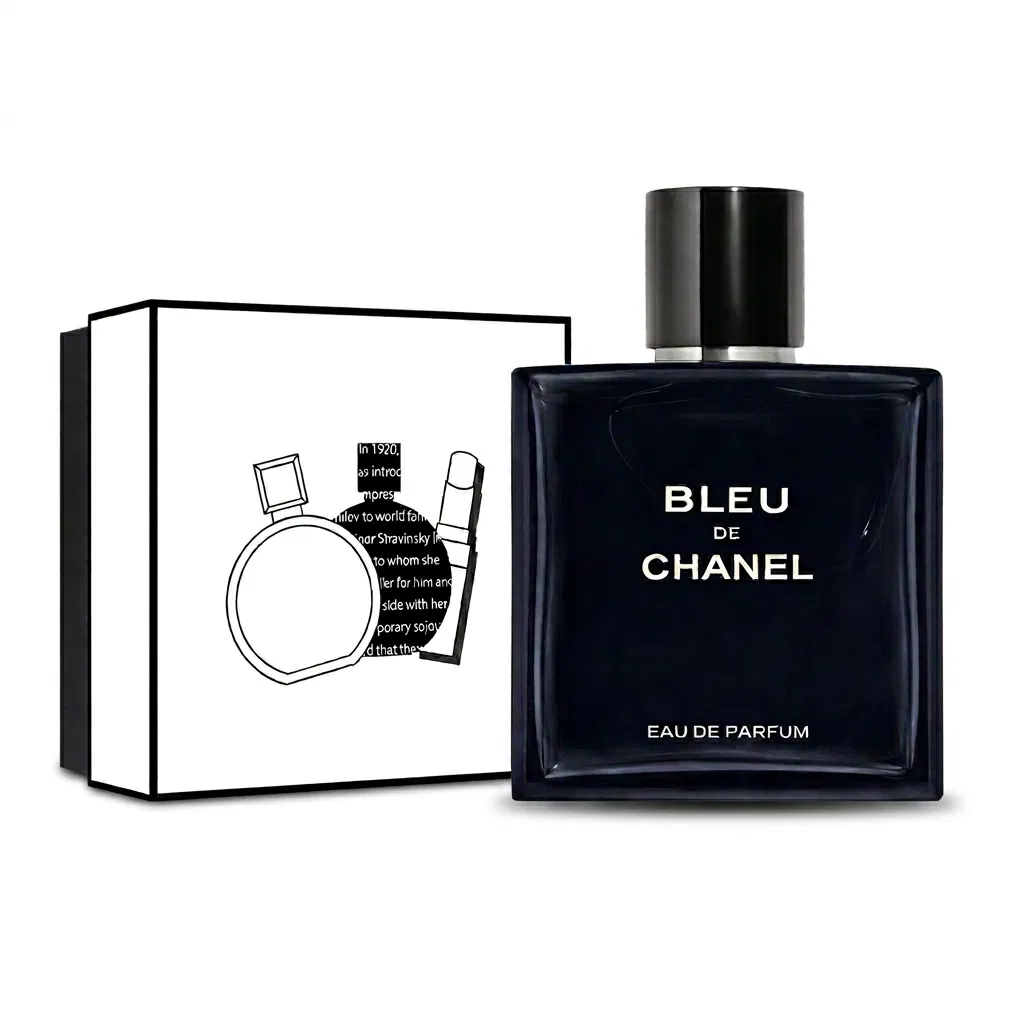 Мужская парфюмерная вода Cerulean, подарочный набор, 50 мл, CHANEL, Blue