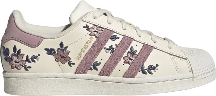 Кроссовки Adidas Wmns Superstar 'Floral', кремовый