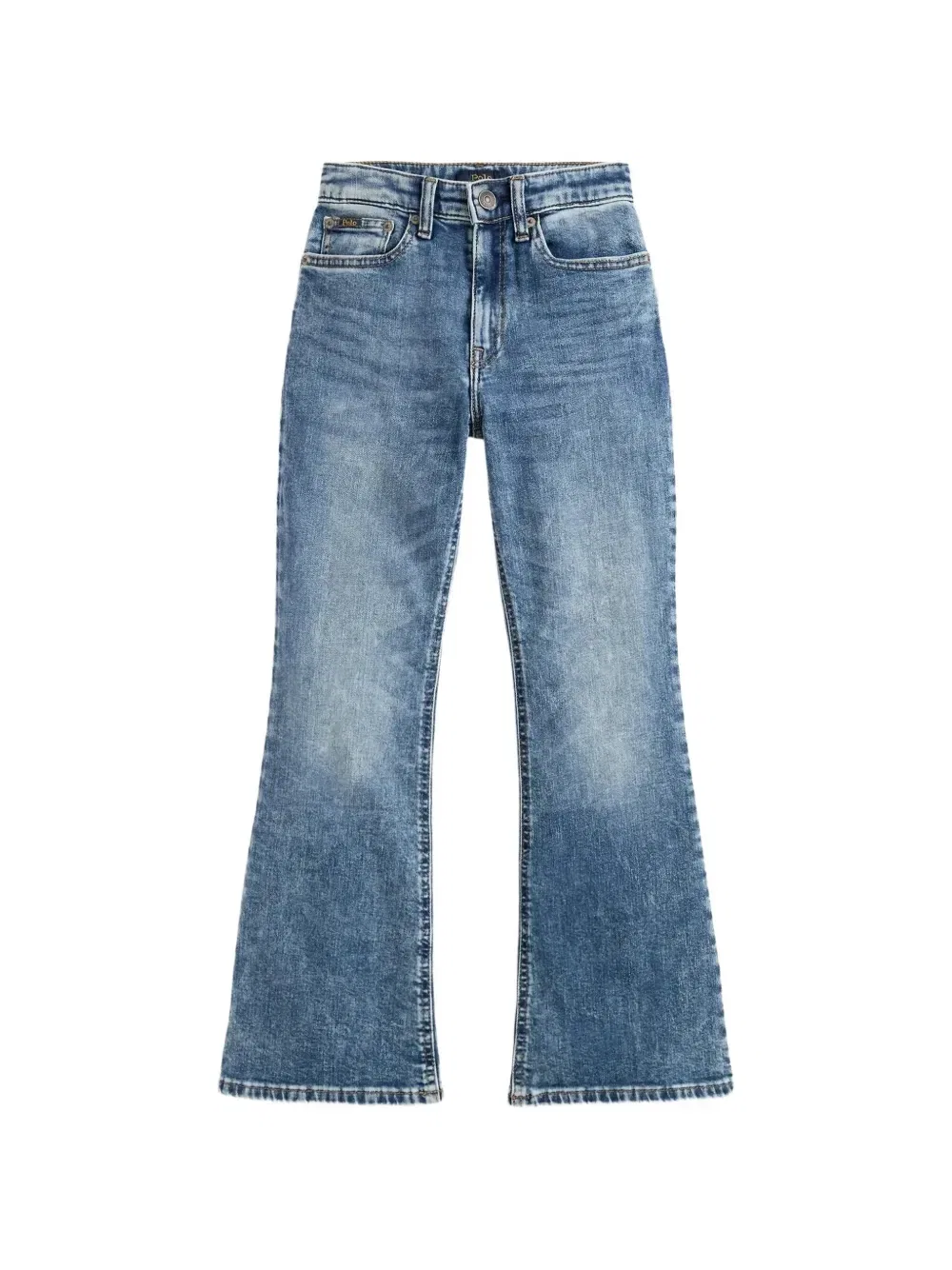 Выцветшие джинсы-клеш Polo Ralph Lauren Kids, синий