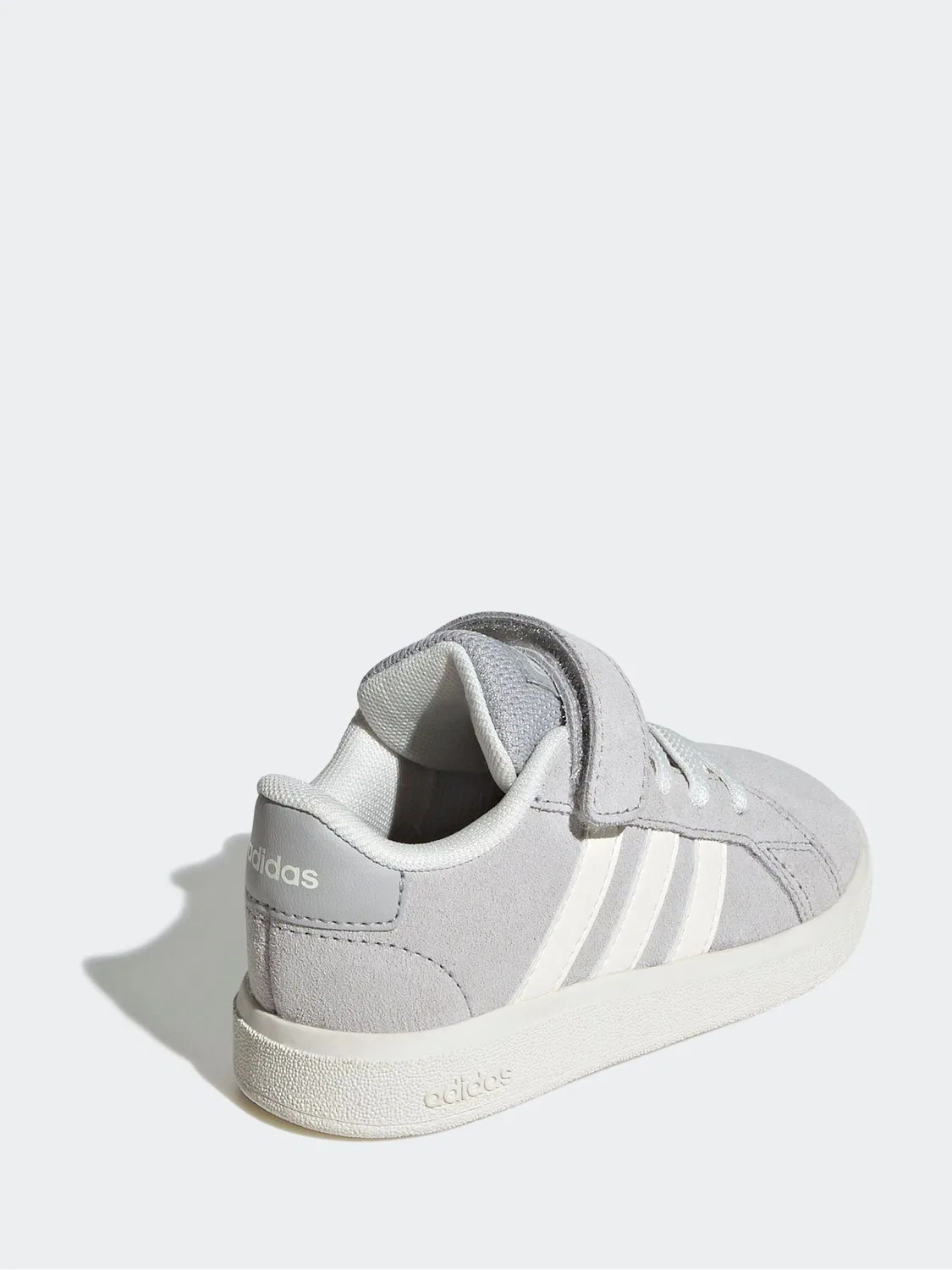 Кроссовки, эластичная шнуровка, Grand Court 2.0 adidas, серый — фото 4