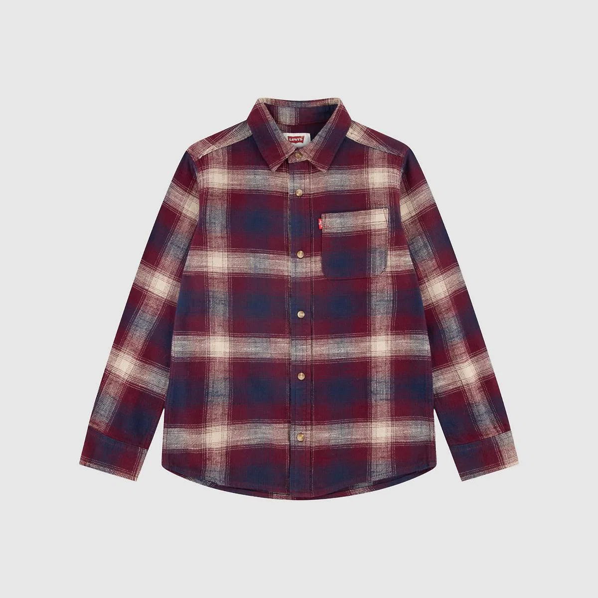 Рубашка в клетку Shadow для мальчиков 8-20 лет Levi's, Tawny Port - Red