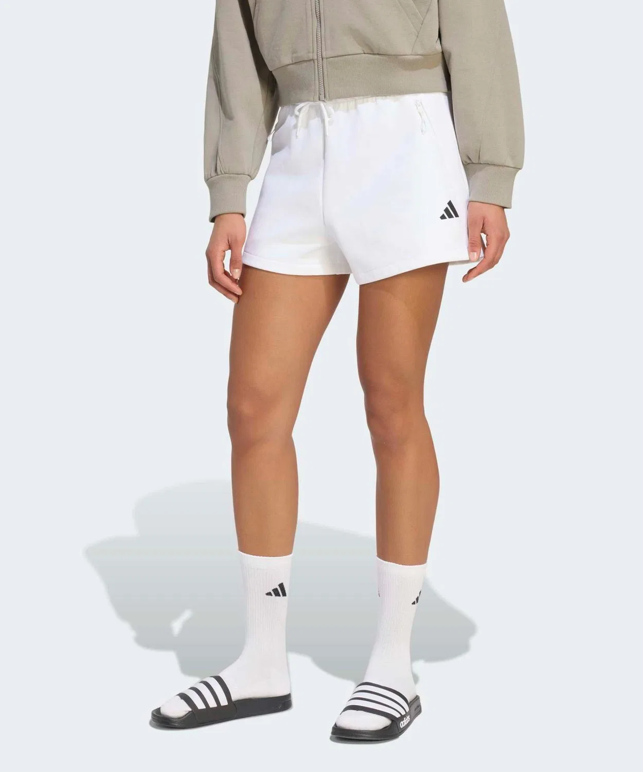 Женские шорты свободного кроя с кулиской ZNE Adidas, White