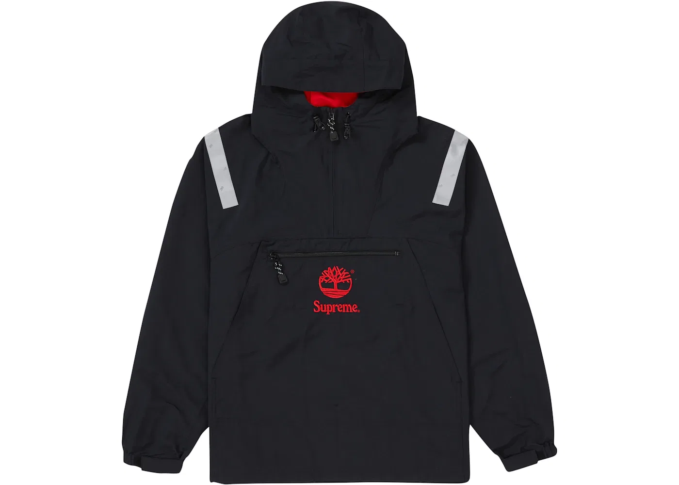 Мужская куртка-анорак с отражающей лентой Supreme Timberland, Black