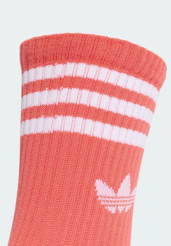 Комплект из 3 пар носков унисекс 3S Crew S Adidas Originals, белый/розовый — фото 3