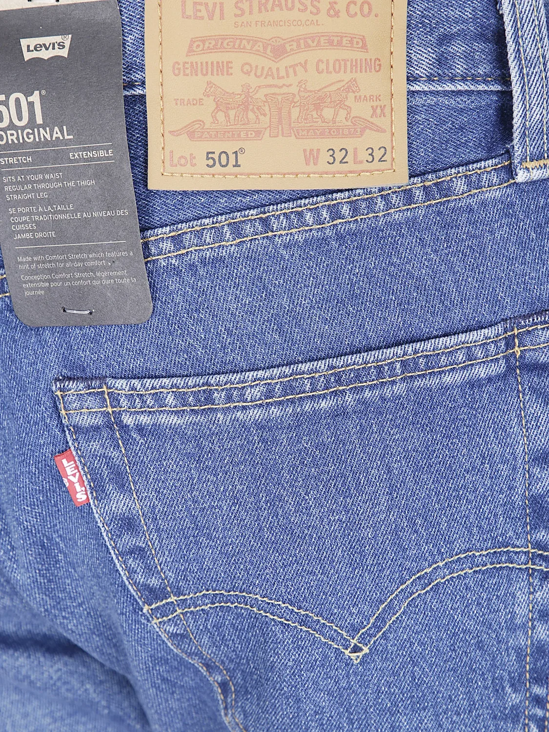 Джинсы прямого кроя 501 Original Levi'S, синий — фото 3
