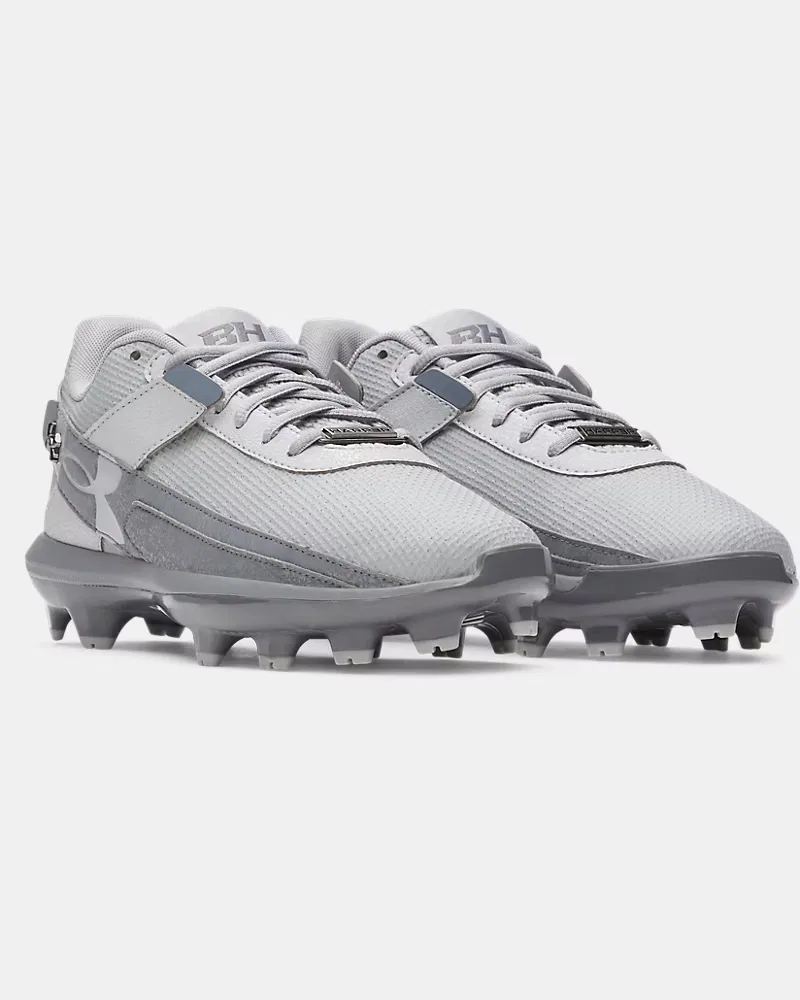 Бейсбольные бутсы для мальчиков с шипованной подошвой TPU Harper 10 TPU Jr UnderArmour, Baseball Gray/Titan Gray — фото 4