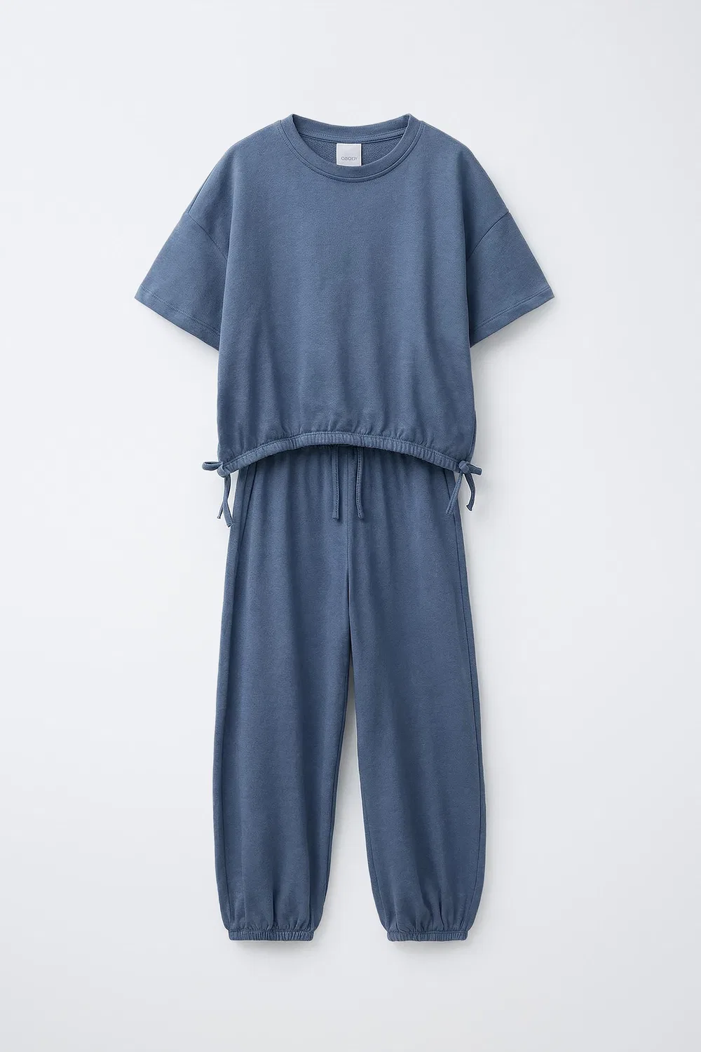 Комплект из футболки с бантиками и спортивных брюк ZARA, Mid-Blue