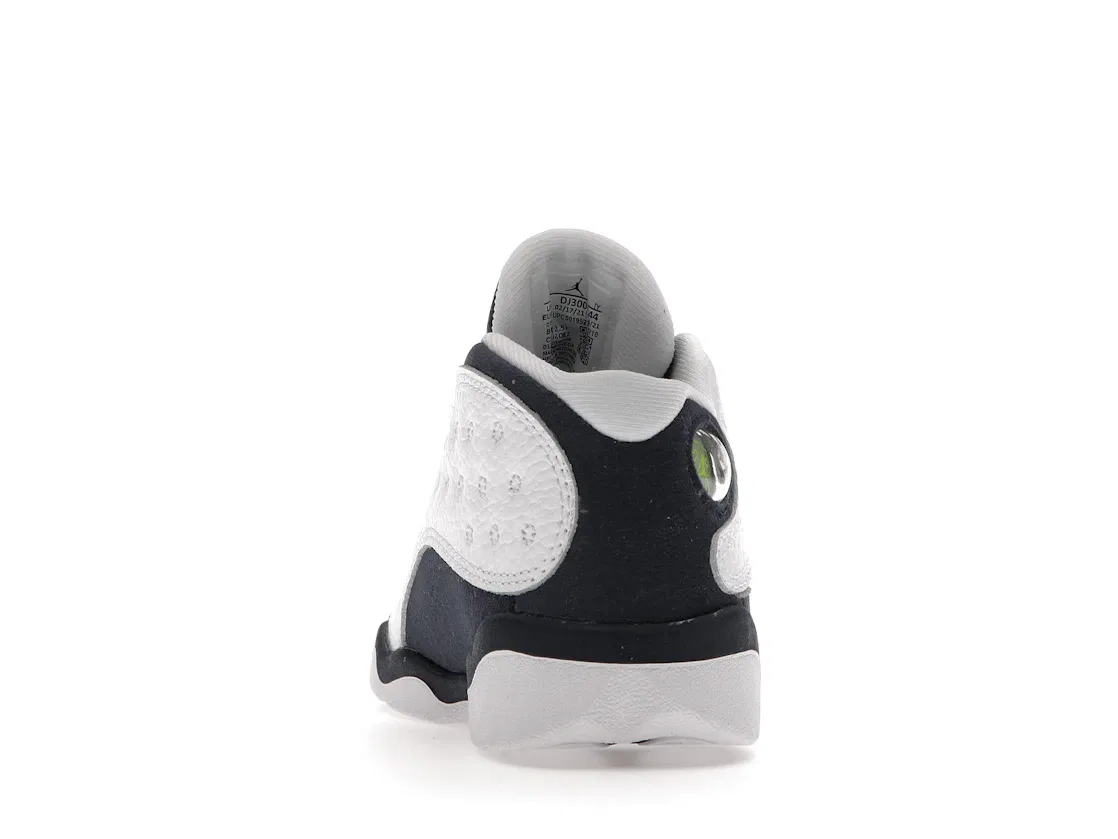 Детские кроссовки с принтом Jordan 13 Retro Jordan, White/Obsidian-Dark Powder Blue — фото 4