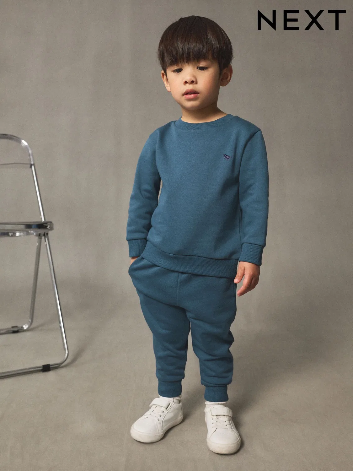 Спортивный костюм из футера, Teal Blue Next — фото 4
