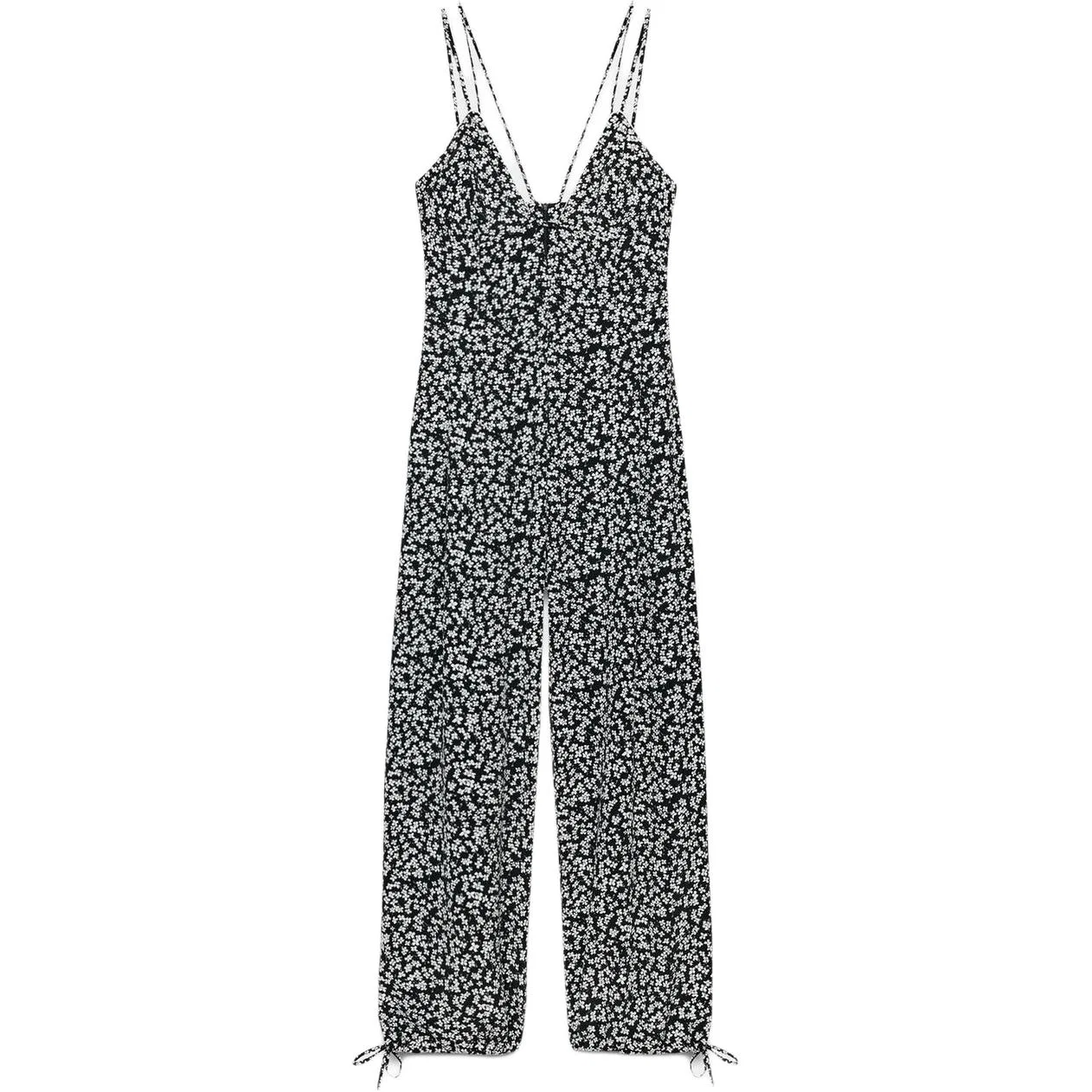 Женский комбинезон с фонариками Black/White ZARA