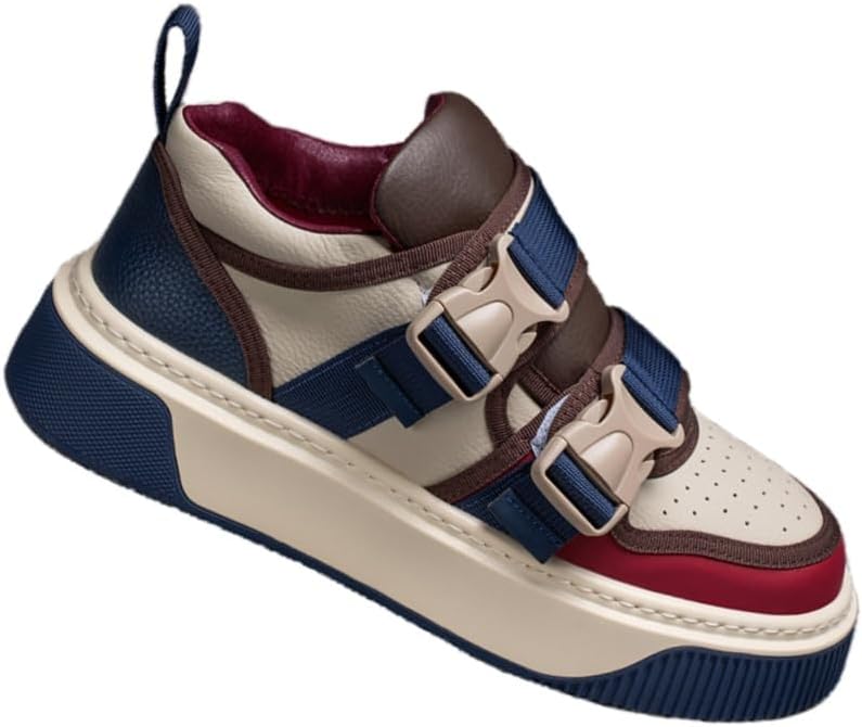 

Мужские модные спортивные кроссовки с толстой подошвой- противоскользящие, дышащие, легкие, подходят для активного отдыха, повседневного использования и тренировок в зале Fmshi, синий