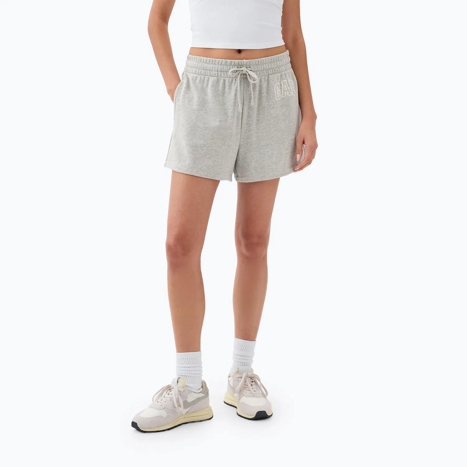 Женские шорты с принтом GAP Heritage French Logo, Gap, Grau