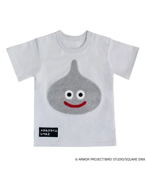 Детская футболка с коротким рукавом с сагара-вышивкой Dragon Quest Baby & Kids, Off White — фото 4