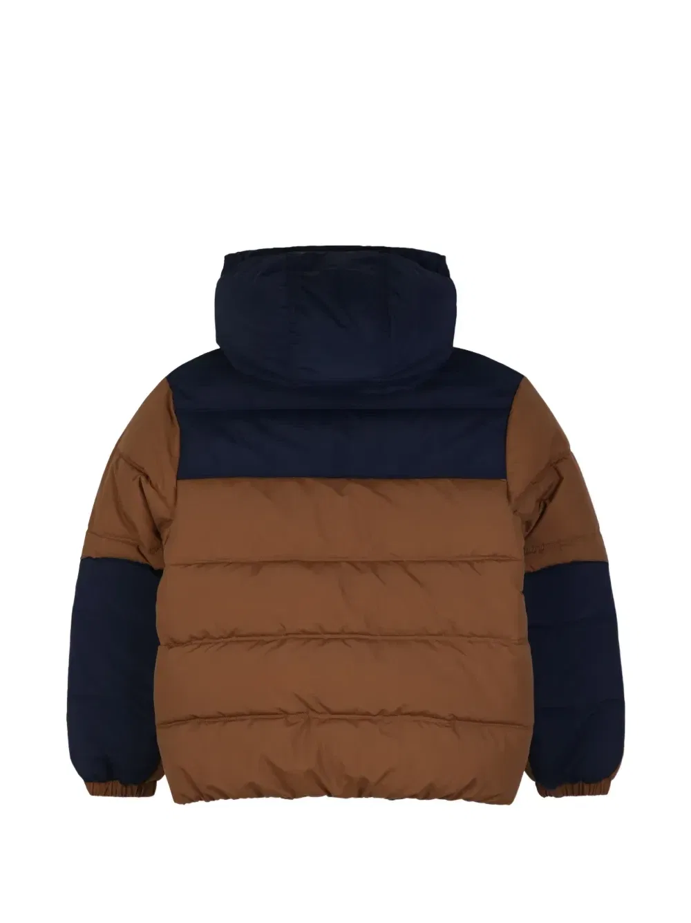 Пуховик с капюшоном Timberland Kids, коричневый — фото 2