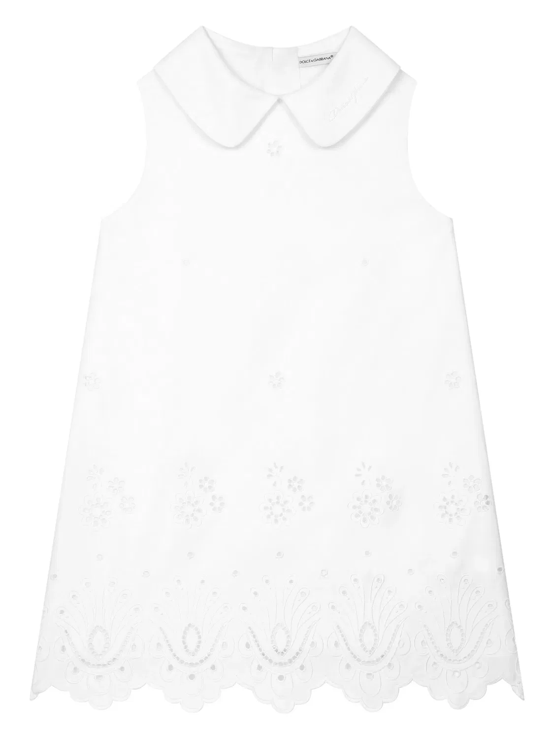 Платье с вышивкой англ. кружева Dolce & Gabbana, белый